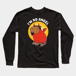 I'm no angel Capybara Devil Costume Long Sleeve T-Shirt